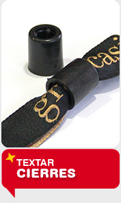 cierres pulseras tela