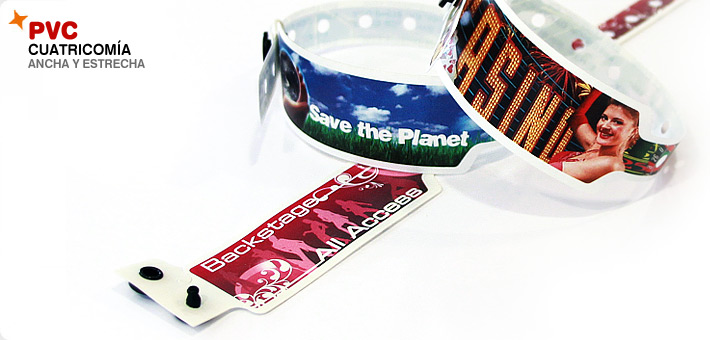 pulseras plastico color