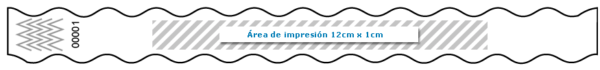pulsera papel ondulada