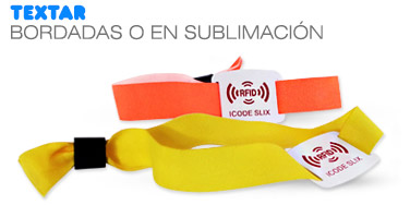 pulseras de tela rfid